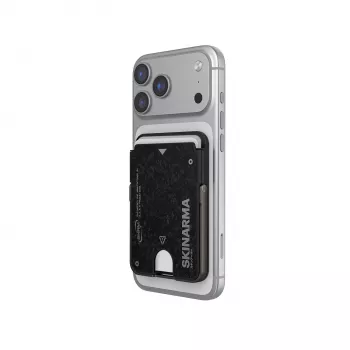 Skinarma Vektor magnetisch slimme kick-stand portemonnee hoesje, Onyx