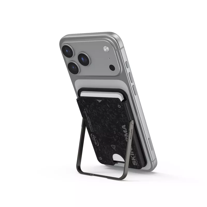 Skinarma Vektor Magnetic Smart Kick-Stand portemonneehoesje, Onyx