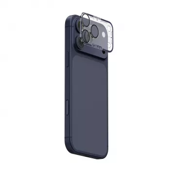 Skinarma Magma volledig matte cameralensbeschermer voor iPhone 17 Pro blauw