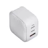 UNIQ Verge Pro 66W GaN USB-C wandlader Cloud White