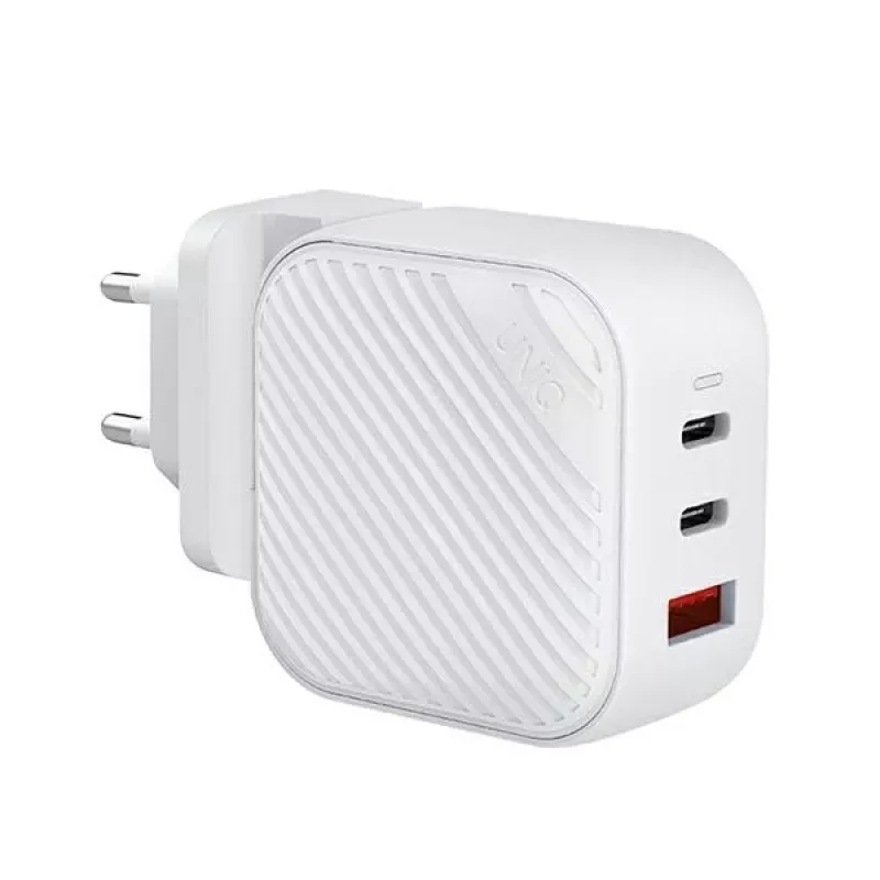 UNIQ Verge Pro 66W GaN USB-C wandlader Cloud White