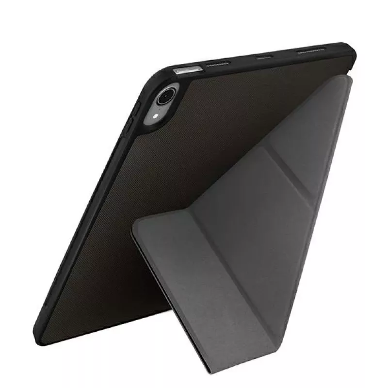 UNIQ Transforma Rigor Folio Case voor iPad Air 10,9 inch (4e/5e generatie) - Antracietgrijs met antimicrobiële coating