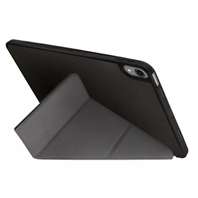 UNIQ Transforma Rigor Folio Case voor iPad Air 10,9 inch (4e/5e generatie) - Antracietgrijs met antimicrobiële coating