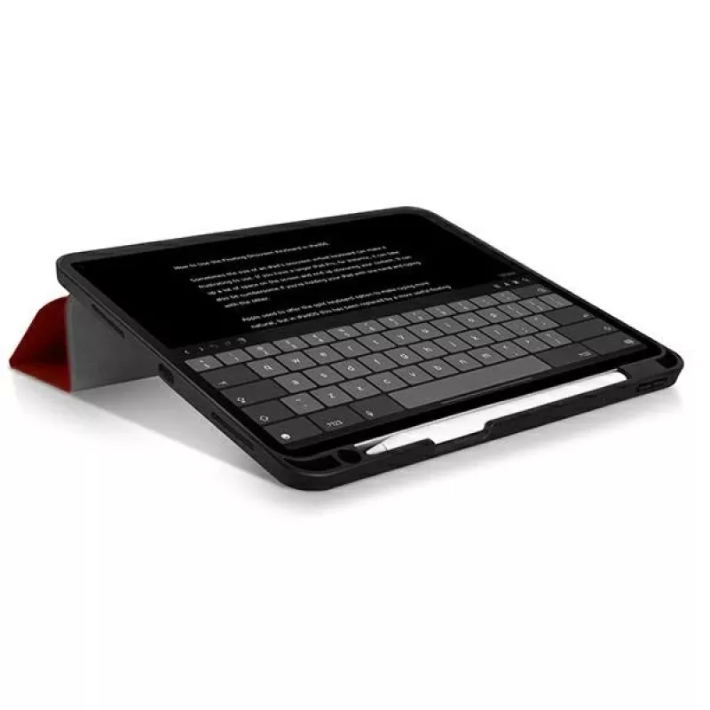 UNIQ Transforma Rigor Case voor iPad Air 10,9 inch (2020/2022) - Koraalrood antimicrobieel