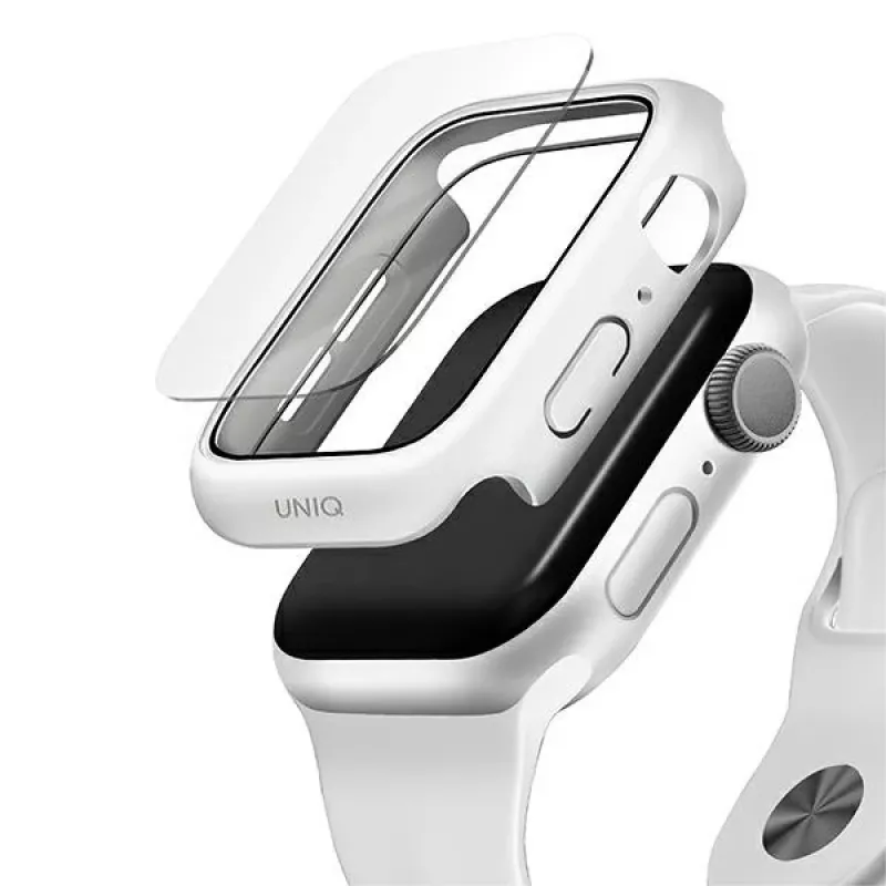 UNIQ Nautic Protective Case voor Apple Watch Series 4/5/6/SE/SE3 44mm Wit