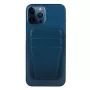 UNIQ Lyft magnetische snap-on telefoonstandaard en kaarthouder - blauw