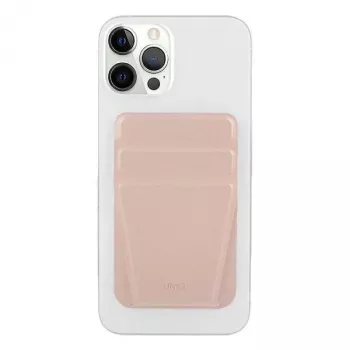UNIQ Lyft Magnetische telefoonstandaard en kaarthouder Roze