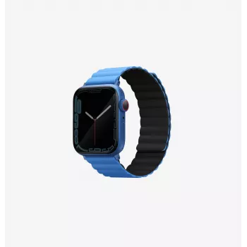 UNIQ Revix omkeerbare magnetische Apple Watch band 38/40/41mm zwart-blauw