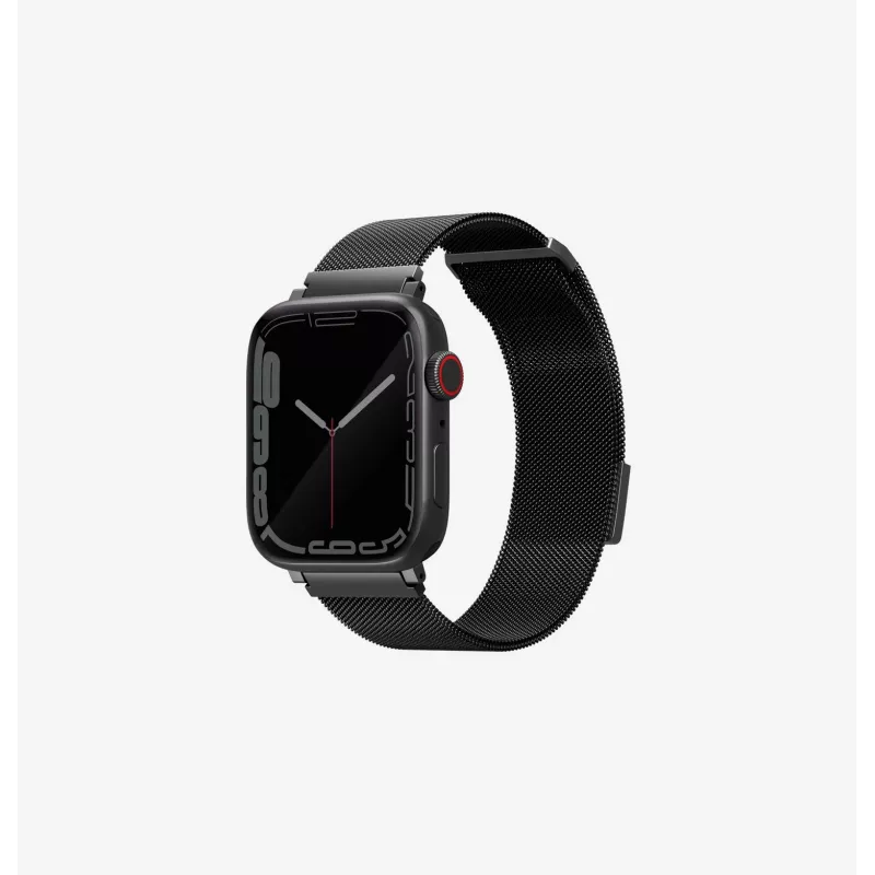 UNIQ Dante Apple Watch band van RVS Milanese Loop Groen 42/44/45mm