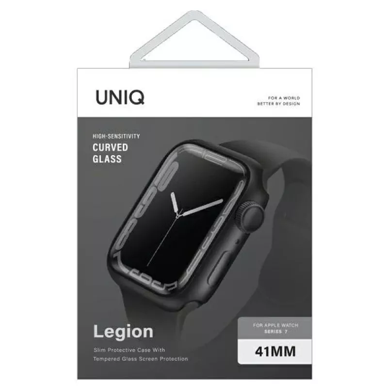UNIQ Legion Watch Case voor Apple Watch Series 7/8/9 41mm Zwart