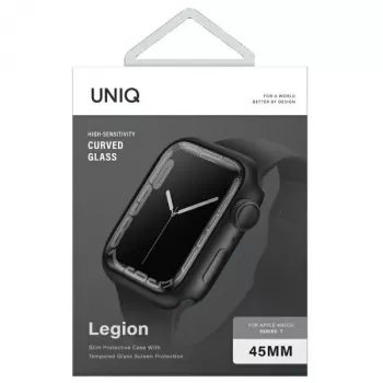 UNIQ Legion Apple Watch Case voor Series 7/8/9 45mm Zwart