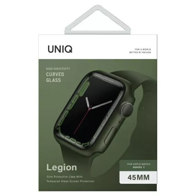 UNIQ Legion Protective Case voor Apple Watch Series 7/8/9 45mm - Groen