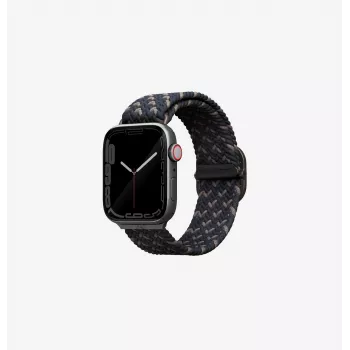 UNIQ Aspen Braided Solo Loop Watch Strap voor Apple Watch 38/40/41mm Series 1-9/SE/SE2/SE3 - Citrus Pink