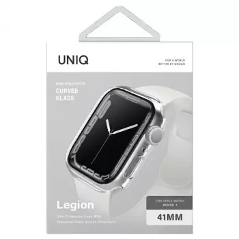UNIQ Legion Case voor Apple Watch Series 7/8/9 41mm Clear