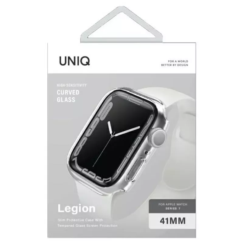 UNIQ Legion Case voor Apple Watch Series 7/8/9 41mm Clear