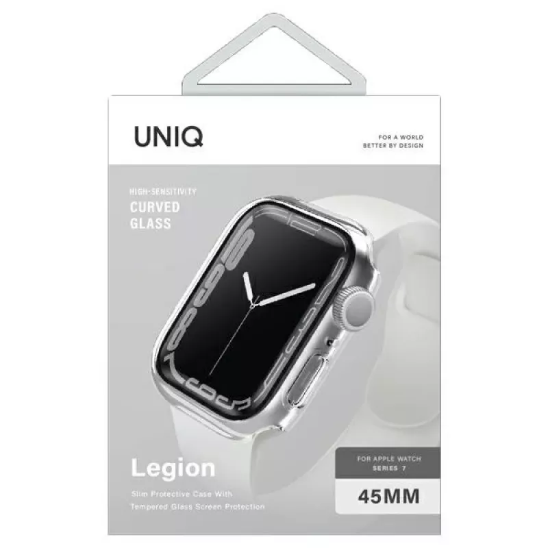 UNIQ Legion Case voor Apple Watch Series 7/8/9 45mm Transparant