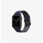 UNIQ Straden Leather Hybrid Strap voor Apple Watch 42/44/45/49mm Blauw