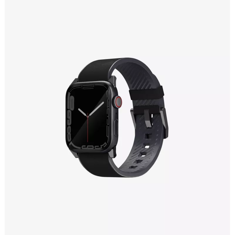 UNIQ Straden Leather Hybrid Strap voor Apple Watch 42/44/45/49mm Blauw