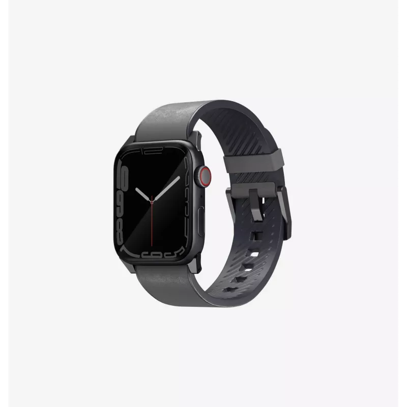 UNIQ Straden Leather Hybrid Strap voor Apple Watch 42/44/45/49mm Blauw
