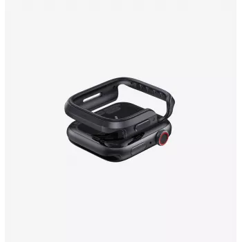 UNIQ Valencia Case voor Apple Watch Series 4/5/6/7/8/9/SE/SE2/SE3 45/44mm Graphite