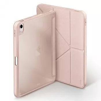 UNIQ Moven Antimicrobial Folio Case voor iPad Air 10,9 inch (2020/2022) en iPad Air 11 inch (M2 2024) - Blush Pink