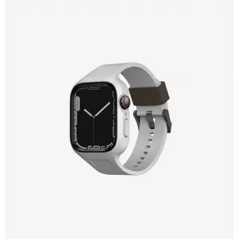 UNIQ Monos 2in1 Apple Watch Armband met Case Serie 4/5/6/7/8/9/SE/SE2/SE3 44/45mm Marineblauw