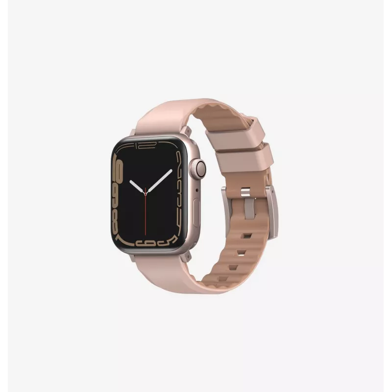 UNIQ Linus Airosoft siliconen band voor Apple Watch 38/40/41mm - Chalk Grey