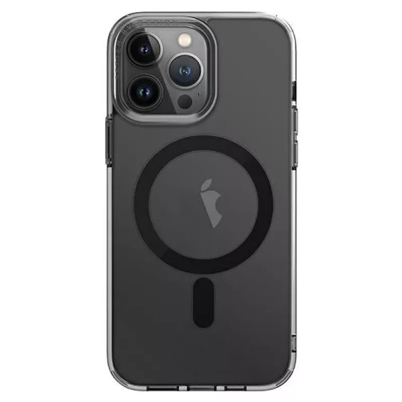 UNIQ LifePro Xtreme MagClick Charging Case voor iPhone 14 Pro Max 6,7 inch Zwart/Smoke Frost
