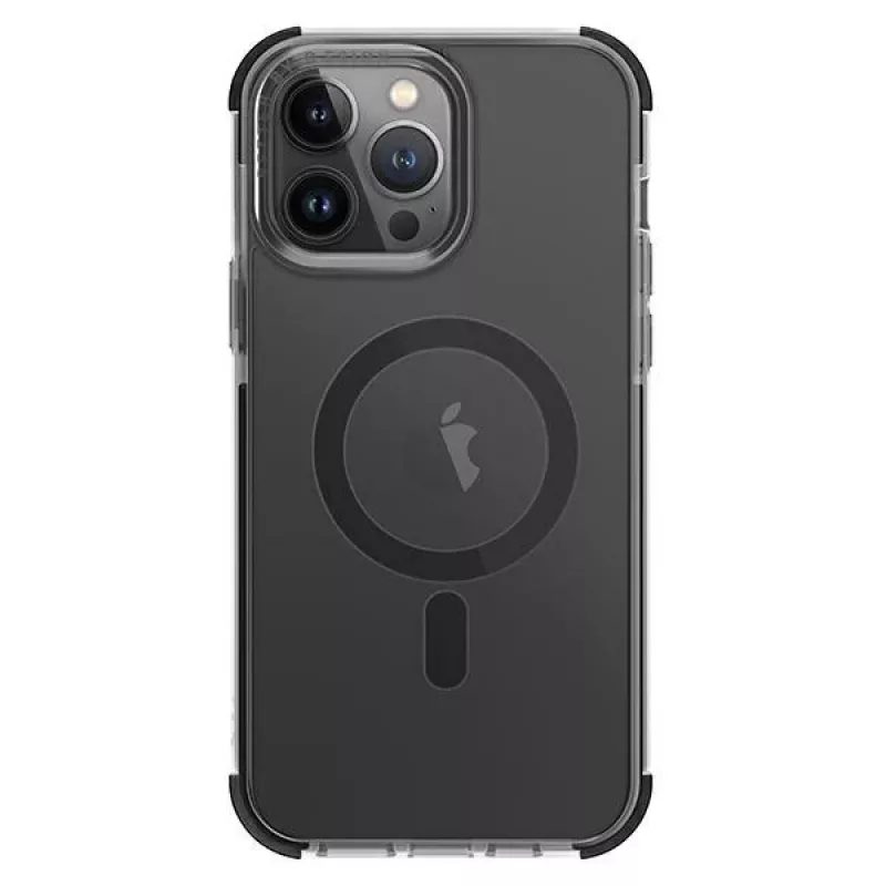 UNIQ Combat Case voor iPhone 14 Pro 6,1 inch MagClick Charging Concrete Charcoal