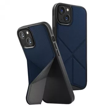 UNIQ Transforma Folio Case voor iPhone 14 Plus / 15 Plus 6,7 inch Magclick Charging Elektrisch Blauw