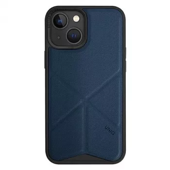 UNIQ Transforma Folio Case voor iPhone 14 Plus / 15 Plus 6,7 inch Magclick Charging Elektrisch Blauw