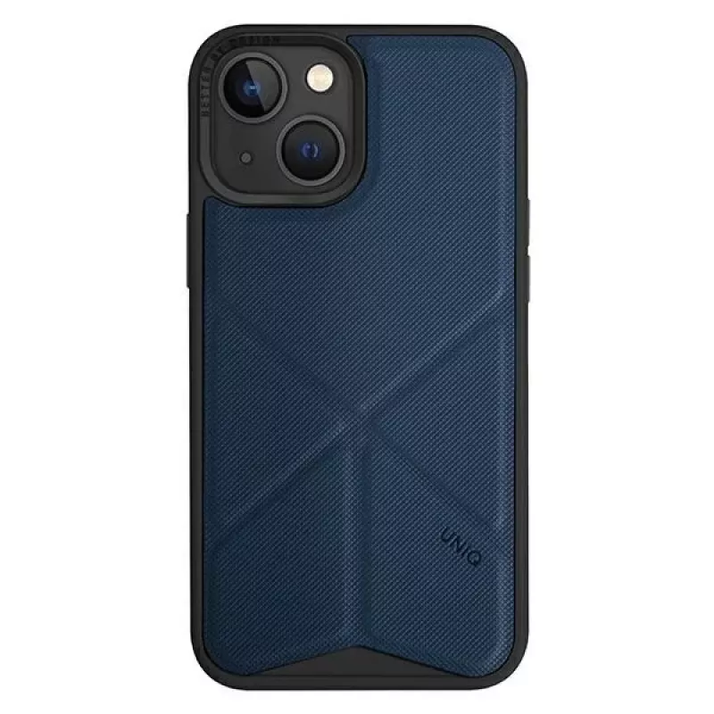 UNIQ Transforma Folio Case voor iPhone 14 Plus / 15 Plus 6,7 inch Magclick Charging Elektrisch Blauw