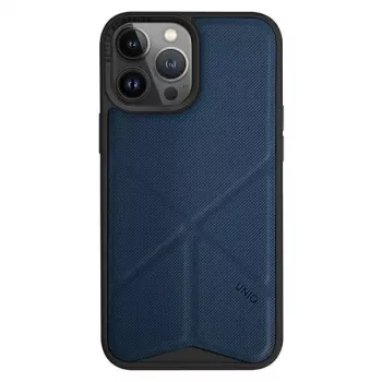 UNIQ Transforma Folio Case voor Apple iPhone 14 Pro 6,1 inch met Magclick Charging - Electric Blue