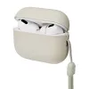 UNIQ Lino Silicone Case voor AirPods Pro 2e generatie (2022/2023) - Beige Ivory