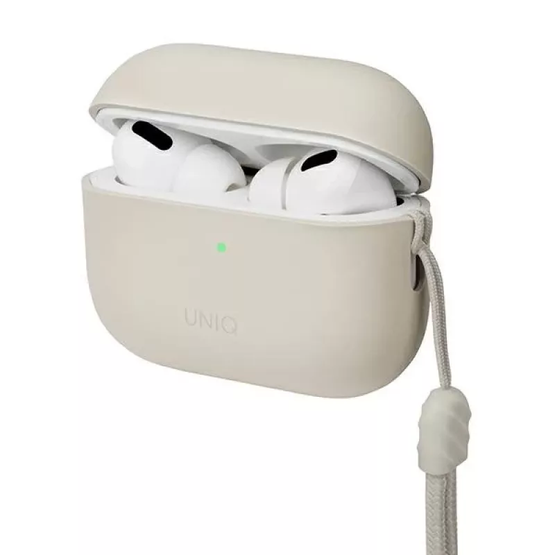 UNIQ Lino Silicone Case voor AirPods Pro 2e generatie (2022/2023) - Beige Ivory
