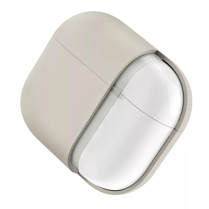 UNIQ Lino Silicone Case voor AirPods Pro 2e generatie (2022/2023) - Beige Ivory