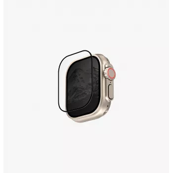 UNIQ Optix Vivid Apple Watch Ultra 49mm Clear Tempered Glass Screen Protector met applicator