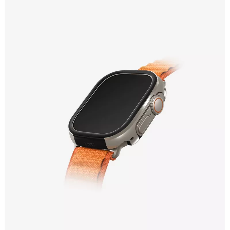 UNIQ Valencia Protective Case voor Apple Watch Ultra / Ultra 2 / Ultra 3 49mm, Midnight Black