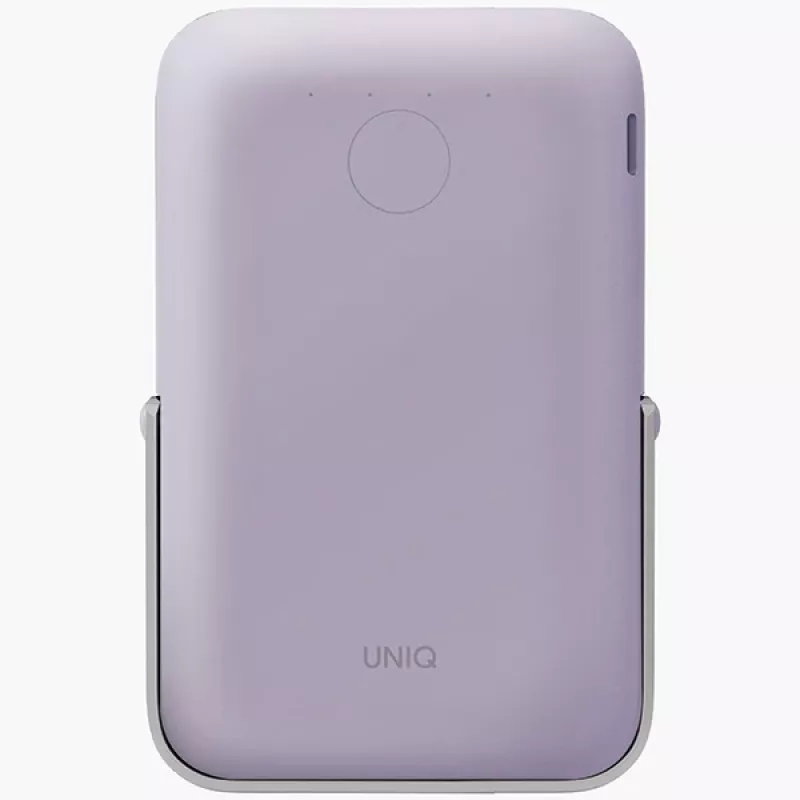 UNIQ Powerbank Hoveo 5000mAh USB-C 20W PD Fast Charge Wireless Magnetic Lilac Lavender