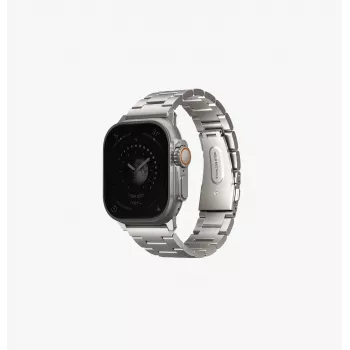 UNIQ Osta Apple Watch-bandje 42/44/45/49mm Roestvrij staal Zilver/Titaanzilver