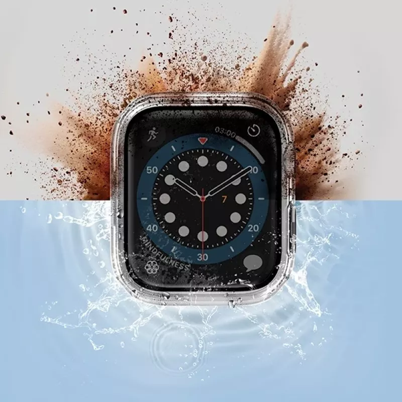 UNIQ Nautic Case voor Apple Watch Series 7/8/9 41mm Clear/Dove