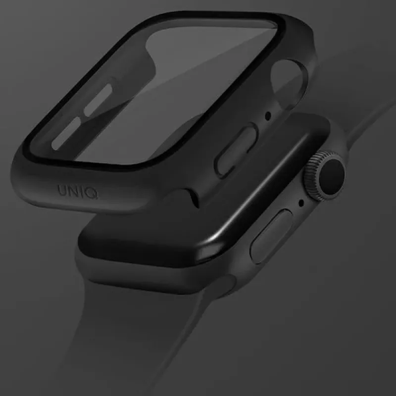 UNIQ Nautic Protective Case voor Apple Watch Series 7/8/9 45mm - Zwart
