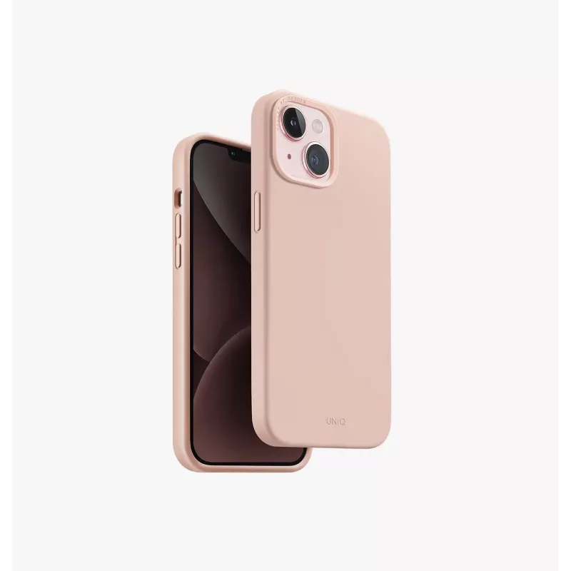 UNIQ Lino Hue Magclick Oplaadcase voor iPhone 15/14/13 6,1 inch - Kreidegrau