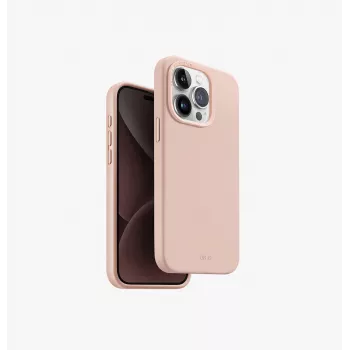 UNIQ Lino Hue MagClick Oplaadcase voor Apple iPhone 15 Pro 6,1 inch Blush Pink