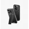 UNIQ Heldro Mount with Stand Case voor iPhone 15 Pro 6,1 inch Lucent Clear