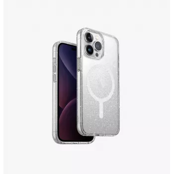 UNIQ LifePro Xtreme Case voor iPhone 15 Pro Max 6,7 inch MagClick Opladen Transparant Tinsel Lucent