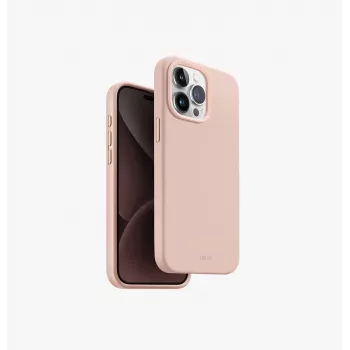 UNIQ Lino Hue Case voor Apple iPhone 15 Pro Max 6,7 inch MagClick Opladen Blush Pink