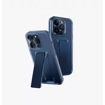 UNIQ Heldro Mount with Stand Case voor iPhone 15 Pro Max 6,7 inch Ultramarine Deep Blue