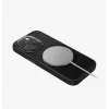 UNIQ Keva Case voor iPhone 15 Pro Max 6,7 inch MagClick laden Carbon Black