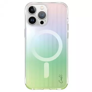 UNIQ Coehl Linear Magnetic Charging Case voor iPhone 15 Pro Max 6,7 inch Opal Iridescent